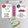 FUN CARD ENGLISH ADVERBS vs ADJECTIVES game to learn English 2