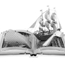 MISCELLANEOUS-MOBY-DICK-BOOK-SCULPTURE-2-SHEETS__0032309011166