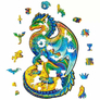Unidragon dřevěné puzzle - Drak velikost M 4