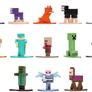 Minecraft Nanofigurka v sáčku, DP24, 13 druhů, Wave 6 (mix) 3
