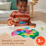 Dřevěné geometrické puzzle s mandalou 3
