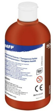 Temperové barvy 500ml hnědá - 