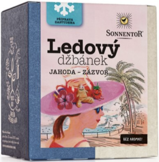 Ledový džbánek jahoda-zázvor bio - neuveden