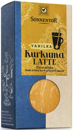 Kurkuma Latte – vanilka bio, jemná směs koření - neuveden