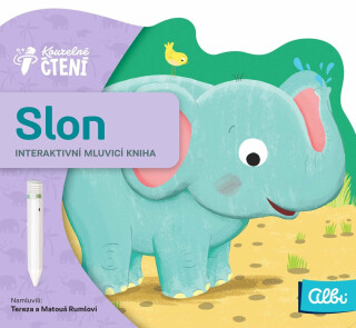 Minikniha s výsekem - Slon - Kouzelné čtení Albi - 