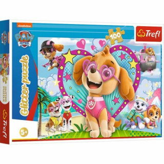Trefl Puzzle Tlapková patrola - V záři Skye / 100 dílků Třpytivé - neuveden