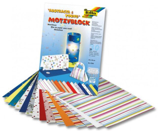 Folia Blok Designových papírů s abstraktními motivy 30 listů (poškozené) - neuveden
