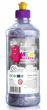 Megaslizoun PVA slizové lepidlo - Stříbrné třpytky - neuveden