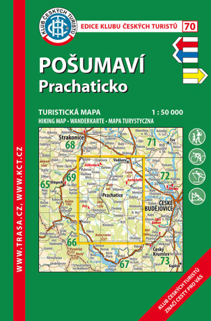 KČT 70 Pošumaví-Prachaticko 1:50 000 / Turistická mapa, 7. vydání 2021 - neuveden