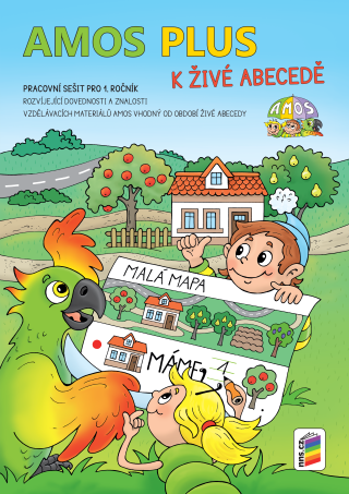 AMOS PLUS K ŽIVÉ ABECEDĚ se samolepkami (1A-51) - 