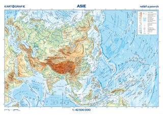 Asie – příruční mapa - neuveden