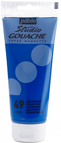 Akrylová barva Pébéo 100ml – 49 primary cyan - 
