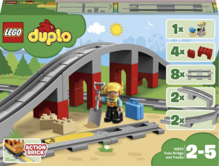 Doplňky k vláčku – most a koleje - Lego Duplo (10872) - 