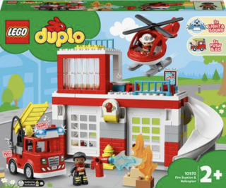 Hasičská stanice a vrtulník - Lego Duplo (10970) - 