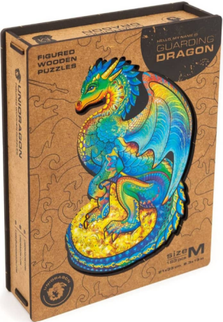 Unidragon dřevěné puzzle - Drak, velikost M - neuveden