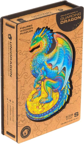 Unidragon dřevěné puzzle - Drak, velikost S - neuveden