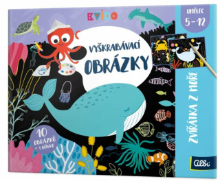 Vyškrabávací obrázky - Zvířátka z moře - Kvído - 