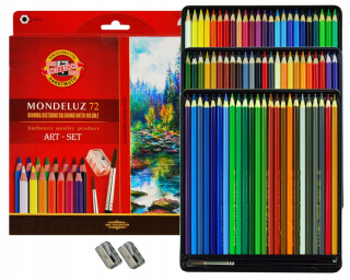 Koh-i-noor pastelky MONDELUZ akvarelové kreslířská sada 72 ks (poškozené) - neuveden