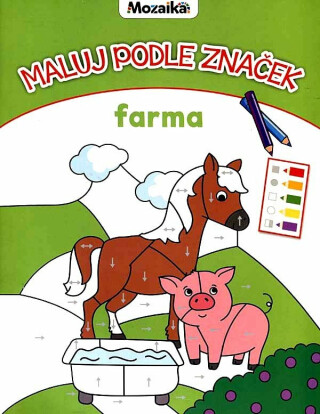 Mozaika-Maluj podle značek - Farma - 