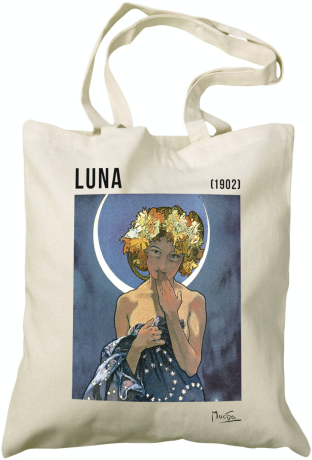 Plátěná taška Alfons Mucha – Luna - 