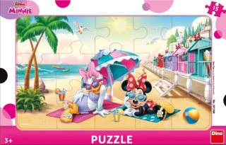 Puzzle Minnie: oslava 15 dílků deskové - 