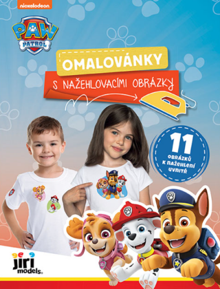Omalovánky s nažehlovacími obrázky Tlapková patrola - neuveden