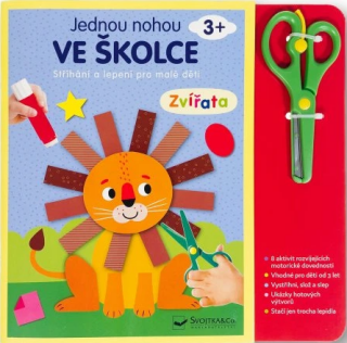Jednou nohou ve školce Zvířata Stříhání a lepení pro malé děti 3+ - 
