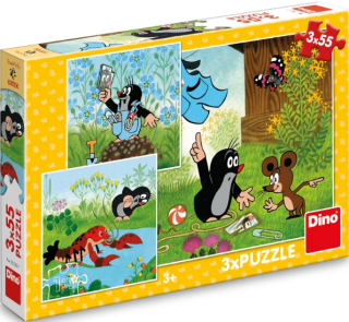 Puzzle Krteček a kalhotky - 3x55 dílků - 
