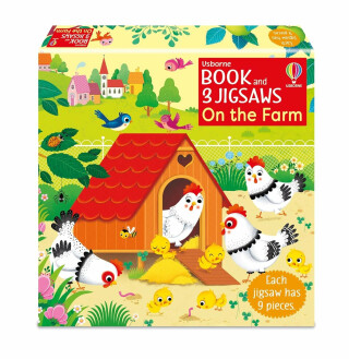 Usborne Book and 3 Jigsaws: On the Farm - Sam Taplin