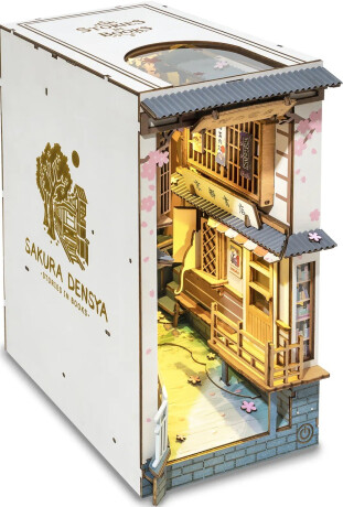 3D Skládačka Zarážka na knihy - Sakurová ulička - 
