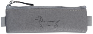 Penál etue mini s gumou na diář Sausage Dog dark gray - 