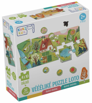 KukiKuk Véééliké Puzzle loto Roční období - neuveden