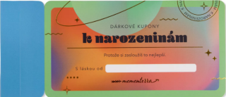 Dárkové kupony k narozeninám - 
