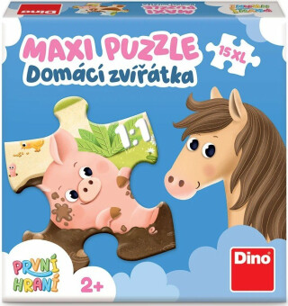 První hraní: Domácí zvířátka 15 maxi Puzzle - 