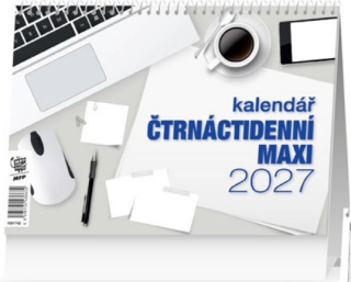 Kalendář 2027 stolní Čtrnáctidenní MAXI - 