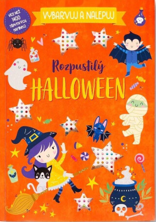 Vybarvuj a nalepuj Rozpustilý Halloween Více než 1400 třpytivých kamínků - 