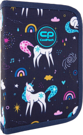 Jednokomorový penál bez vybavení Coolpack Clipper Mrs Unicorn - 