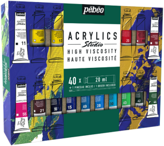 Studio Acrylic sada (40×20 ml) - 