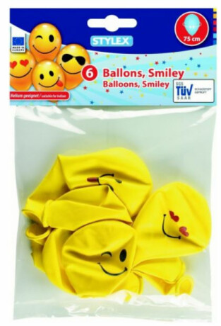 Balonky 6ks smajlík - 