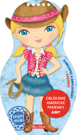 Oblékáme americké panenky AMY - omalovánky - neuveden