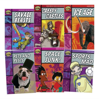 Learn at Home: Rapid Reading Pack 2 for struggling readers in Years 3-6 (6 dyslexia-friendly reading books) - Claire Llewellyn,Alison Hawes