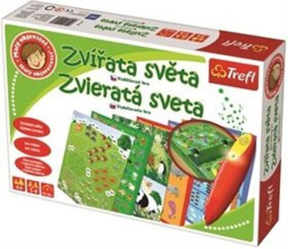 Malý objevitel: Zvířata světa + kouzelná tužka - edukační společenská hra (poškozené) - neuveden