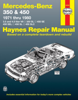 Mercedes-Benz 350 & 450 covering 350 SL Roadster, 450 SL/SLC Coupe & Roadster, 450 SE/SEL V8 Sedan (1971-1980) Haynes Repair Manual (USA) - Haynes Publishing