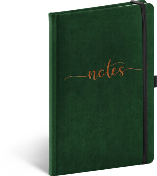 Notes Samet Typo, linkovaný, 13 × 21 cm - neuveden