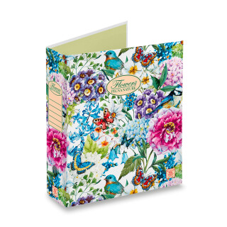 Pákový pořadač Pigna Nature Flowers A4, 80 mm, mix motivů (poškozená) - neuveden