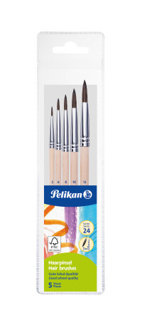 Pelikan - Štětce sada 24 č. 2,6,8,10,12 - 