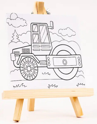Plátno s předlohou - Traktor - 