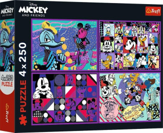 Puzzle Příhody Mickeyho Mouse a přátel/4x250 dílků - 