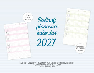 Rodinný plánovací kalendář 2027 - Extra Publishing