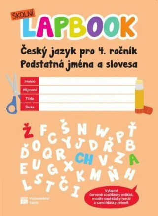 Školní lapbook: ČJ pro 4. ročník - Podstatná jména a slovesa - Simona Kadlíková